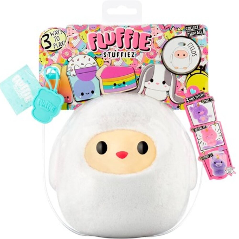 FLUFFY STUFFIEZ White Sheep Small‎ Collectible Surprise Reveal Toy (BRAND-NEW!)